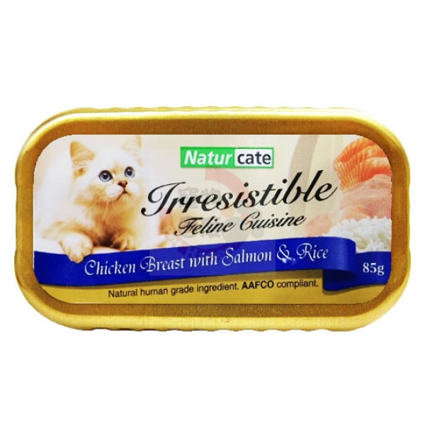 Naturcate Chicken with Salmon & Rice 雞肉+三文魚+飯 85g X 10 罐